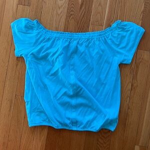 Children’s Place Girls NWT XXL 16 Turquoise Top Decorative Faux Buttons